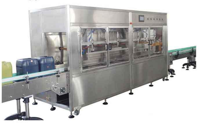 大桶裝食用油灌裝生產(chǎn)線(xiàn)